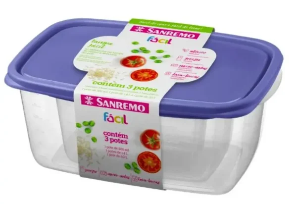 Set de 3 contenedores herm?ticos