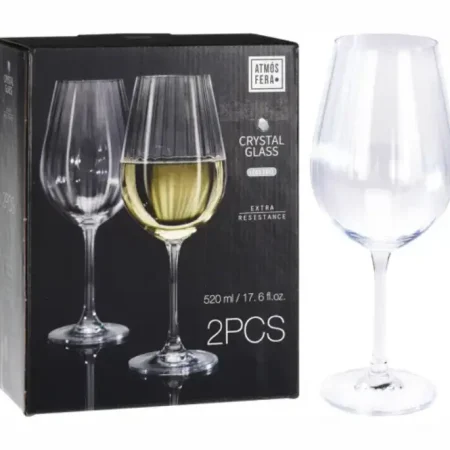 Set de copas de vino 2 23,5 x 19 x 9,5 cm