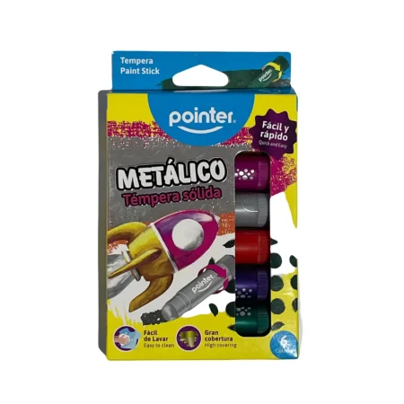 Set de 6 t?mperas s?lidas en barra