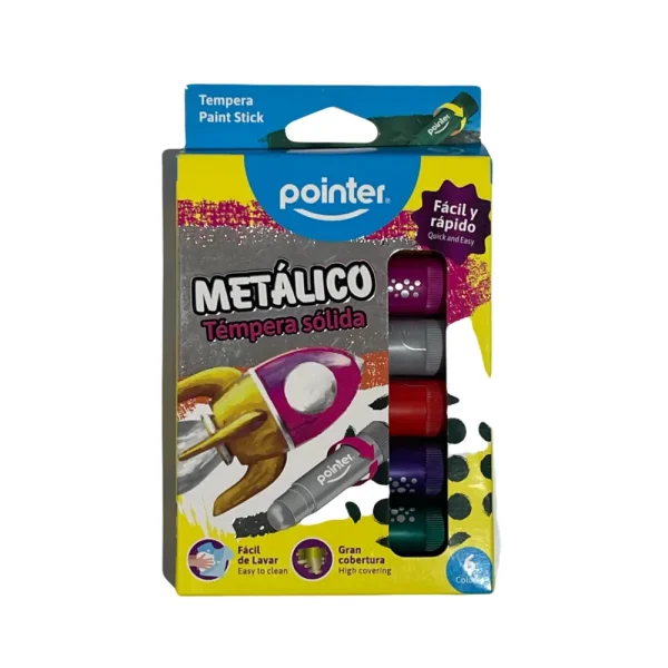 Set de 6 t?mperas s?lidas en barra