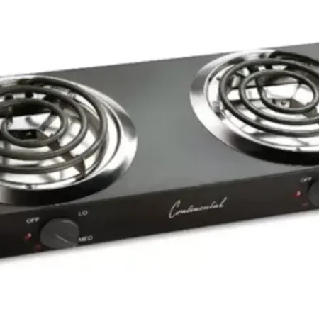 Cocina el?ctrica con quemadores dobles de 1500 W