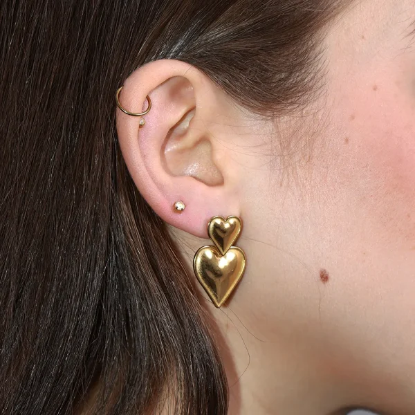 Zarcillos doble coraz?n