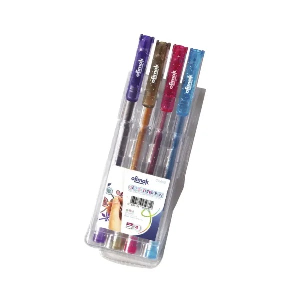 Bol?grafo gel glitter 4 piezas