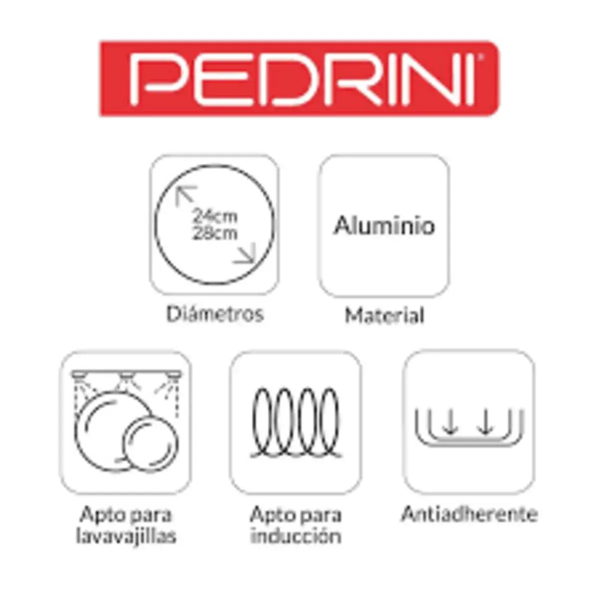 Sart?n de aluminio 28cm l?nea Mystone - Image 2